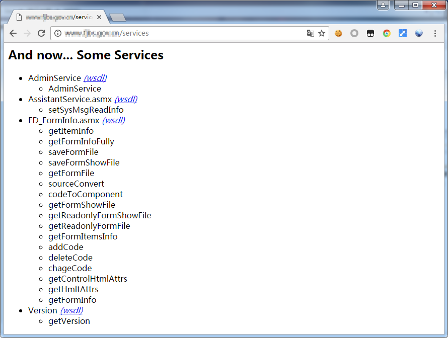 图1-web service的wdls列表